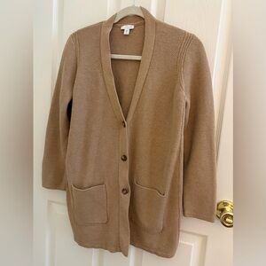 J. Jill Cardigan Size Medium Petite Tan